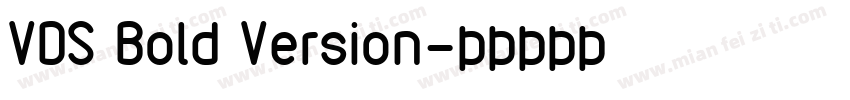 VDS Bold Version字体转换